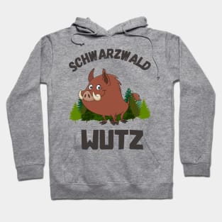 Schwarzwald Lustiges Wildschwein Schwäbisch Wutz Hoodie